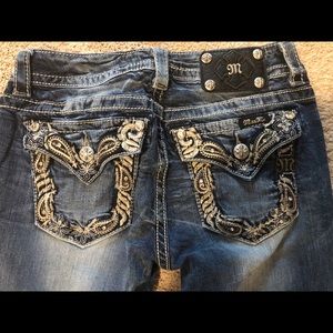 Miss Me Bootcut size 27 embellished pockets